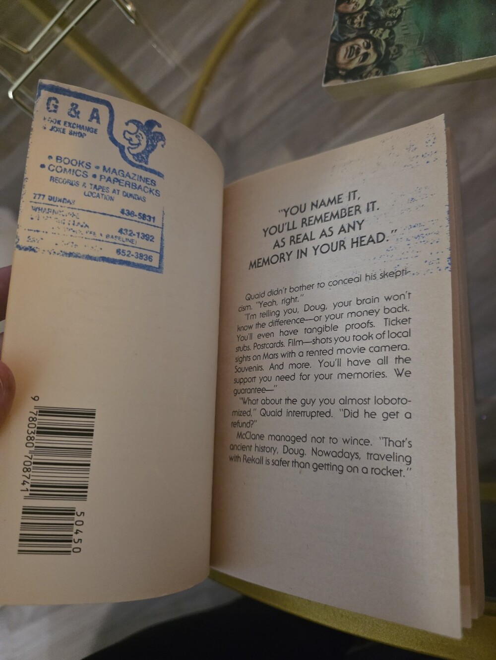 Total Recall Paperback Book - Picture 3 of 4